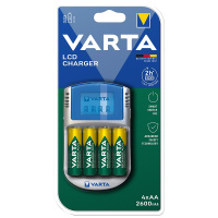 Ladegert VARTA LCD Charger inkl. 4x AA           