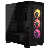 PC Gehuse, Corsair 3500X TG RGB iCUE Link, black 